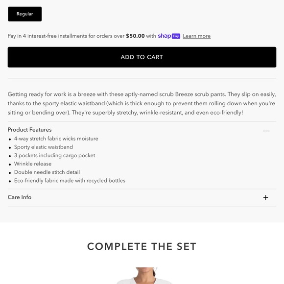 NWOT barco by sketchers cargo scrub pants - Picture 4 of 8